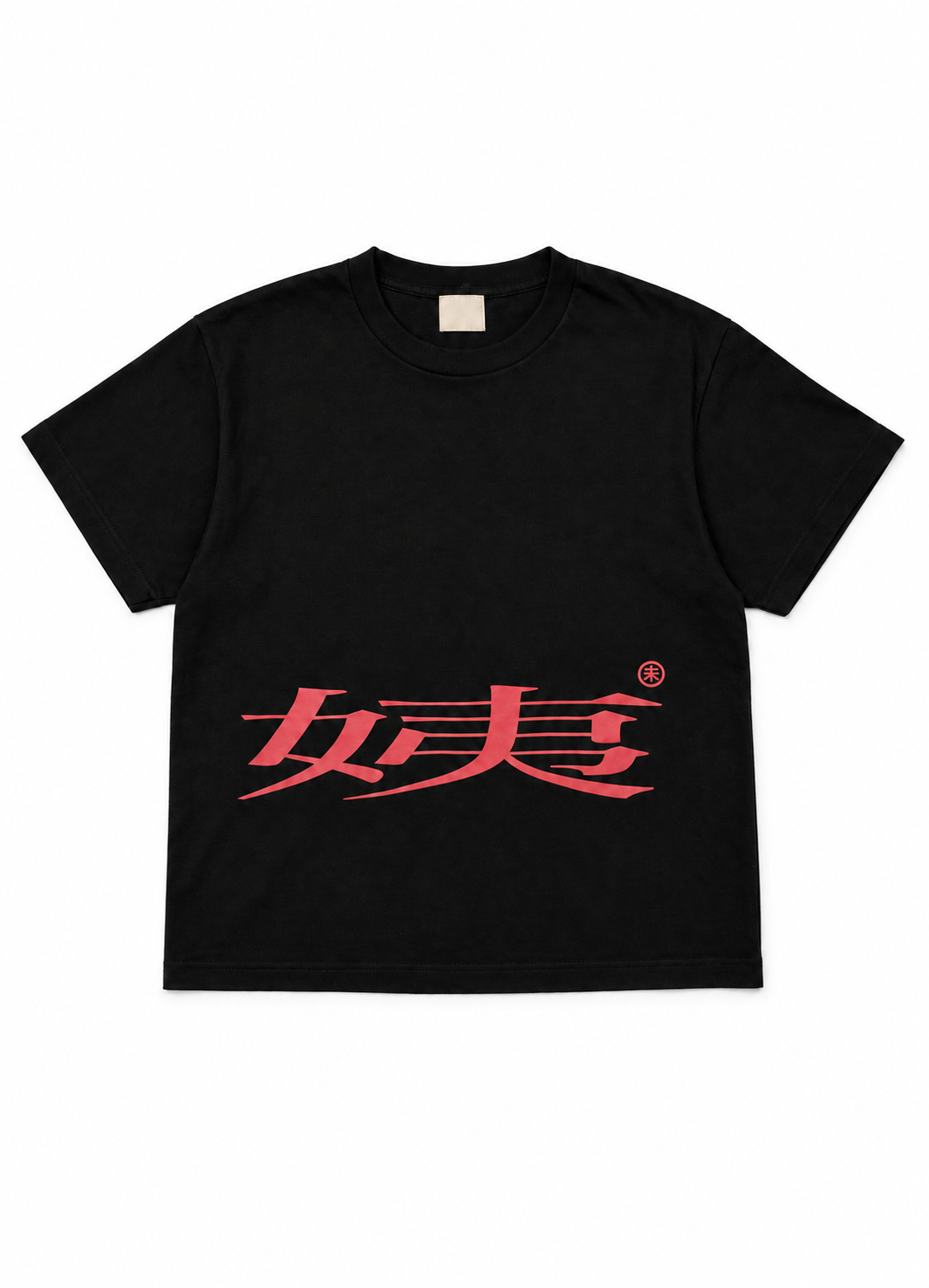 "阿姨" AW26 MERCH T-SHIRTS - BLACK