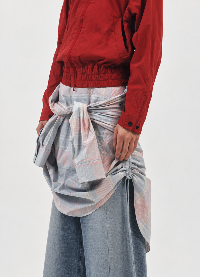 YI SHIRT SKIRT - PASTEL CHECK