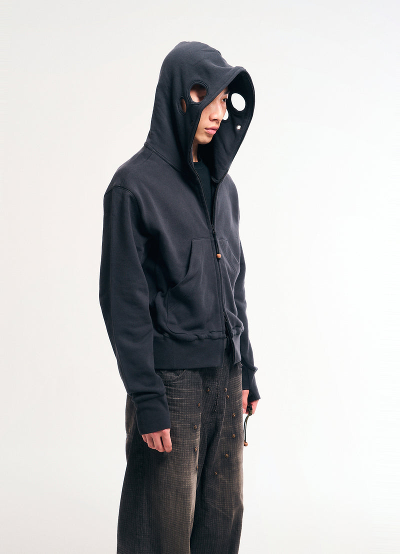 SOLDIER ZIP HOOD - GRAY
