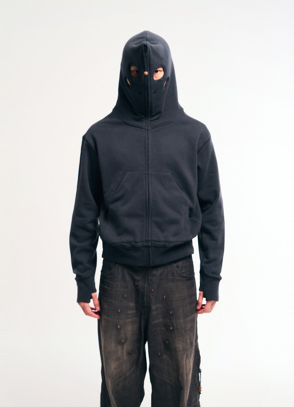 SOLDIER ZIP HOOD - GRAY