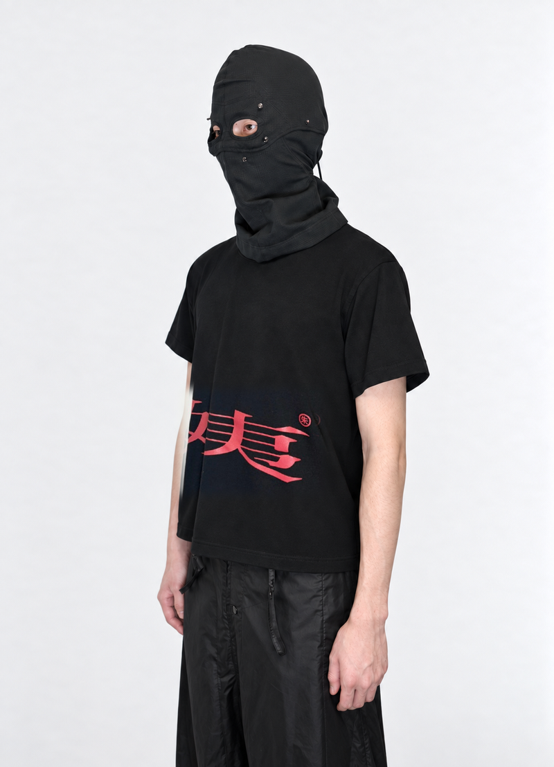 "阿姨" AW26 MERCH T-SHIRTS - BLACK